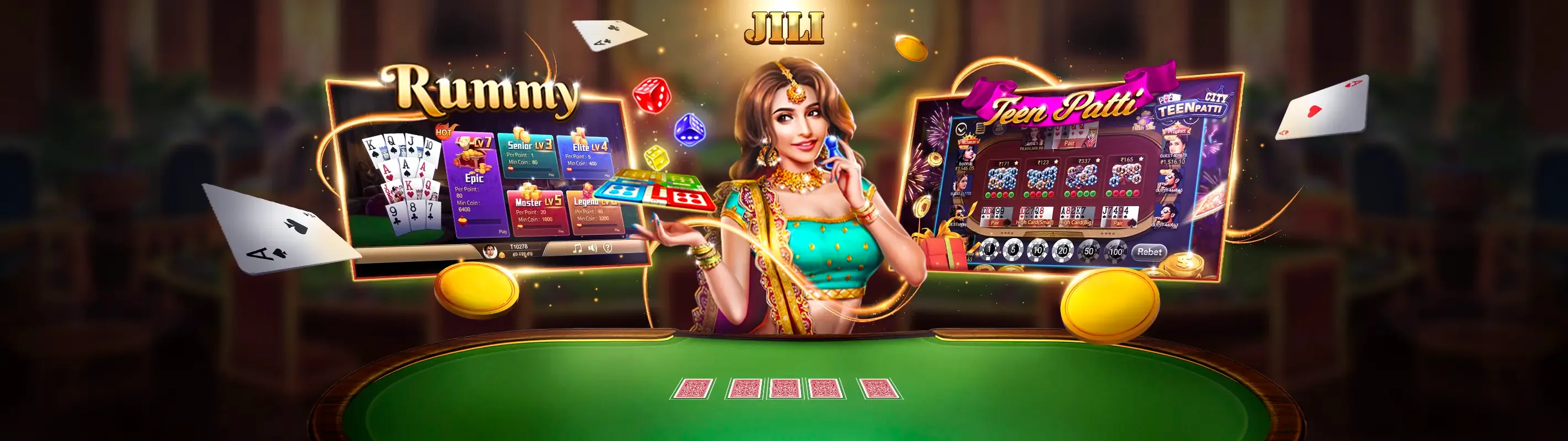 Hình nền Rio66 Life với các trò chơi casino